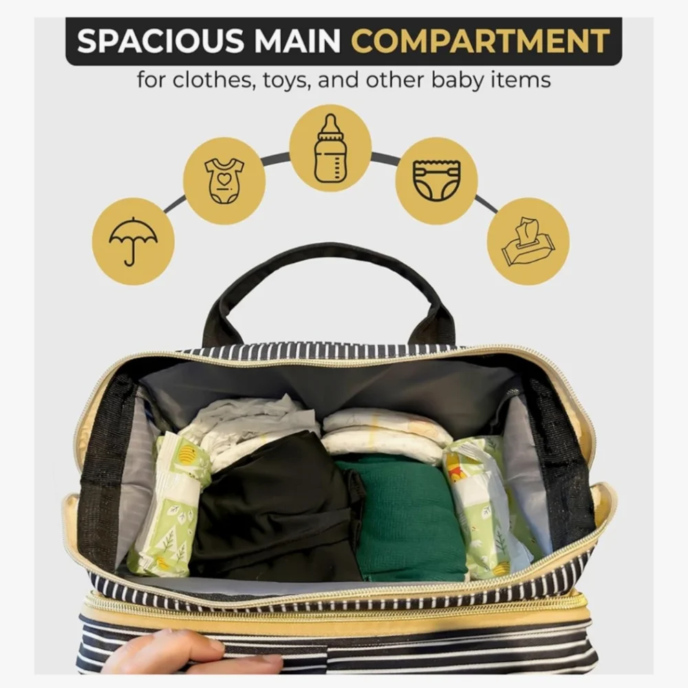 LeBeau Designs Backpack Diaper Bag